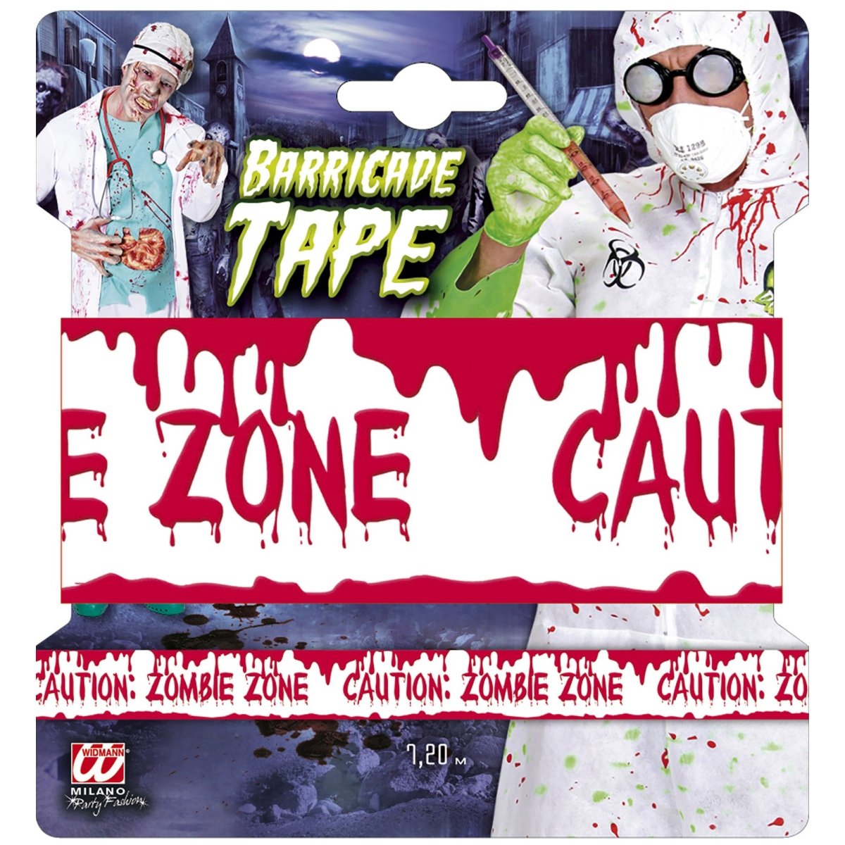 Halloween Afzetlint Zombie Zone 7,2m