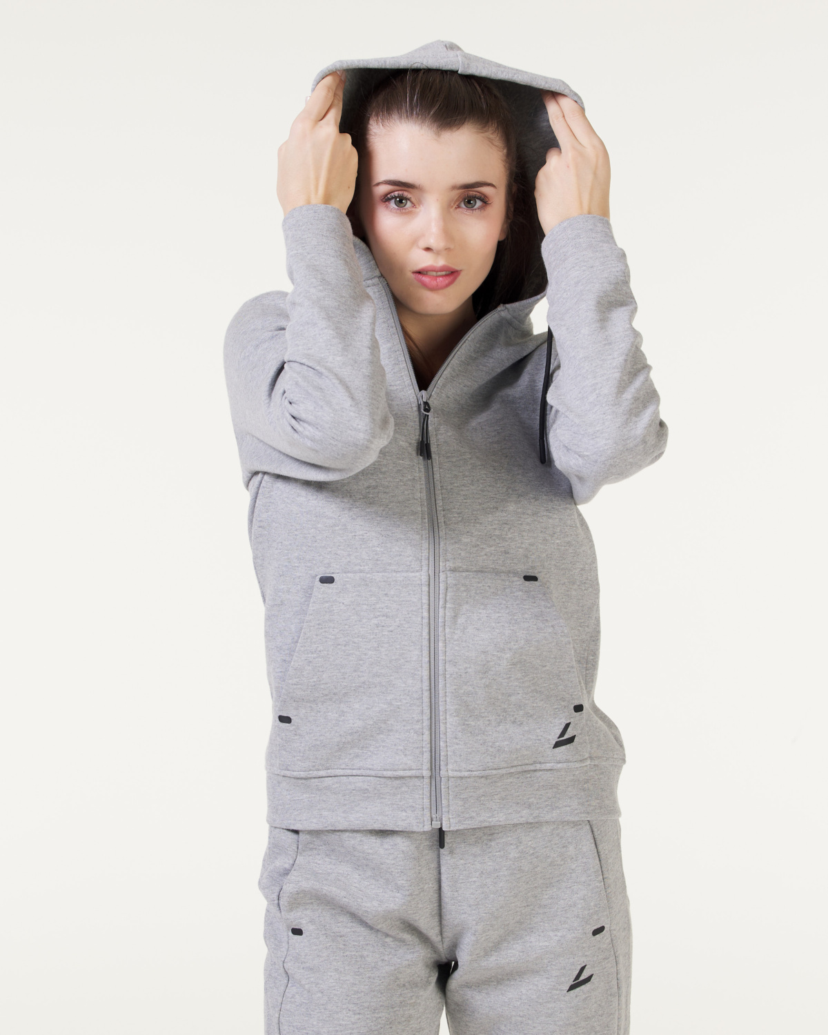 LEVITY Break Tech Hoodie Grey Melange