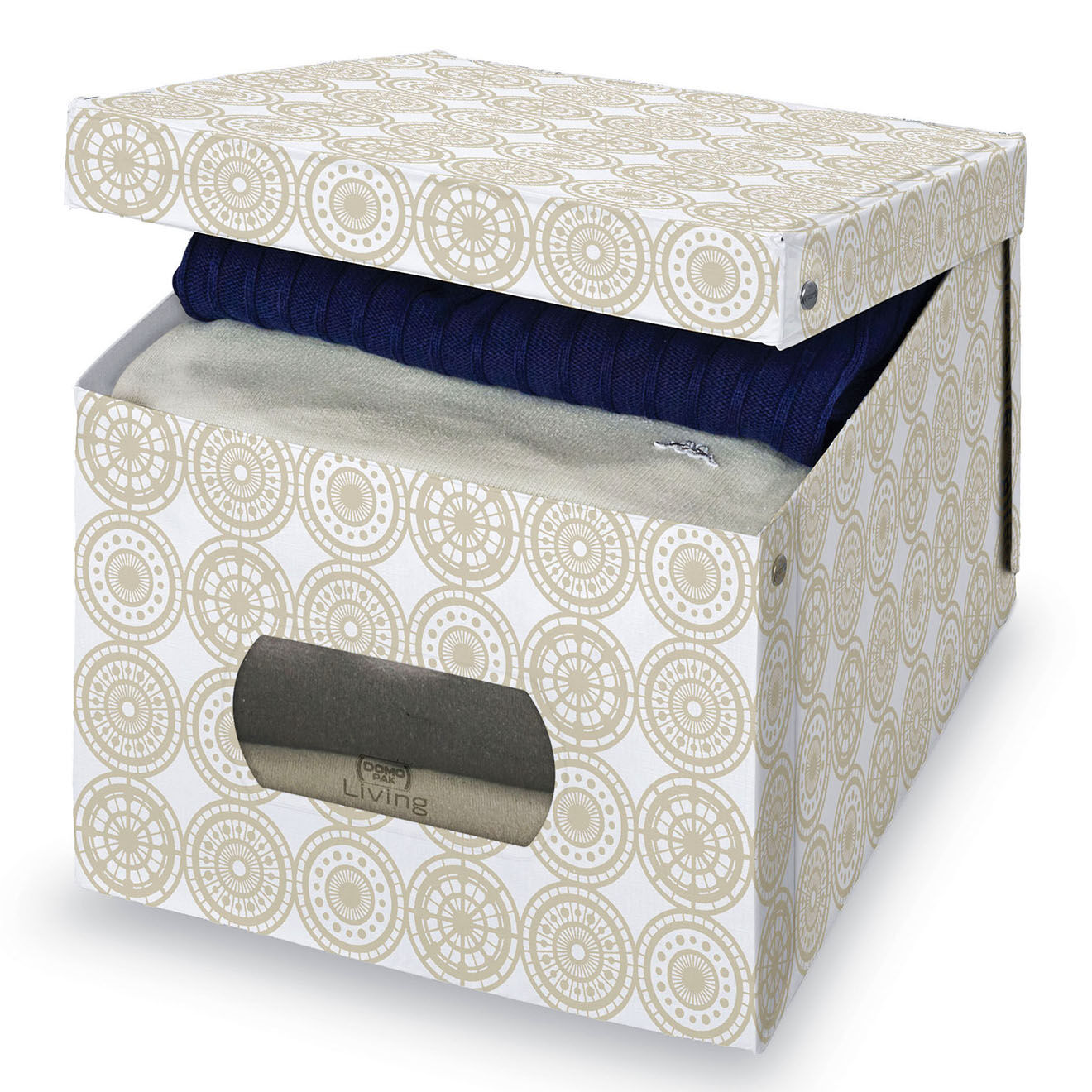 Domopak Living Boîte de rangement beige - 42x50x31 cm