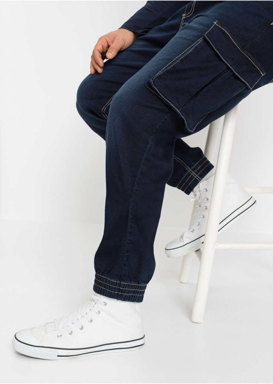 Jean Cargo Slim Fit Straight à enfiler
