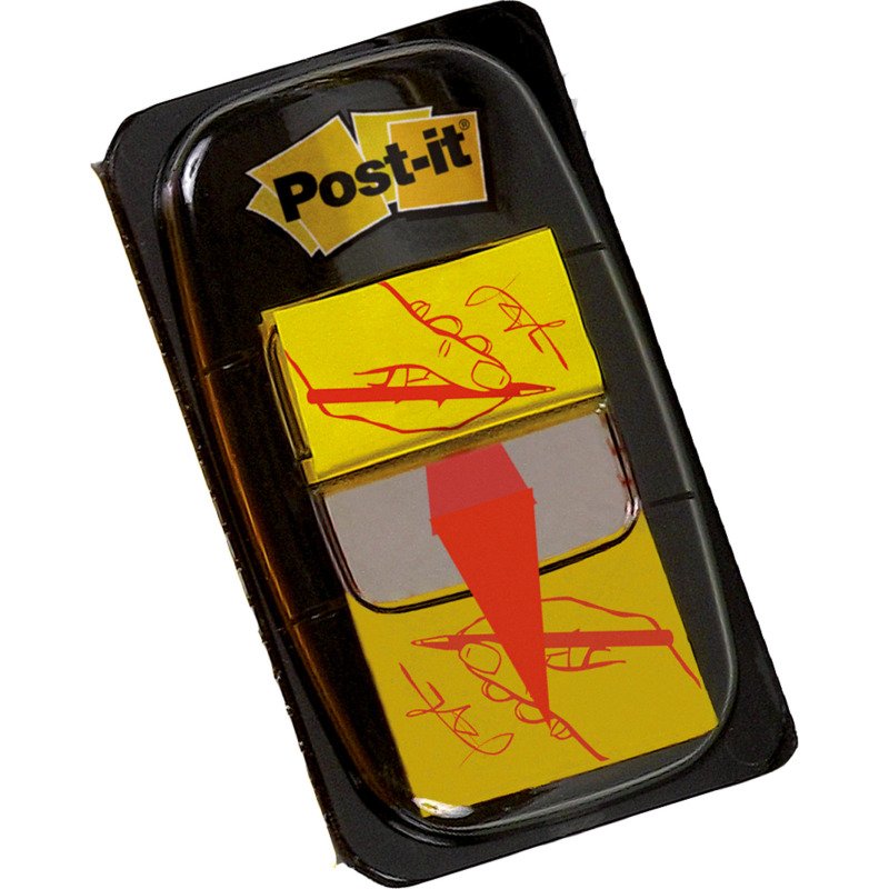 Marque-pages Signez ici Post-it - distributeur de 50 feuilles