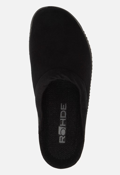 Rohde Pantoffels zwart Textiel 370435