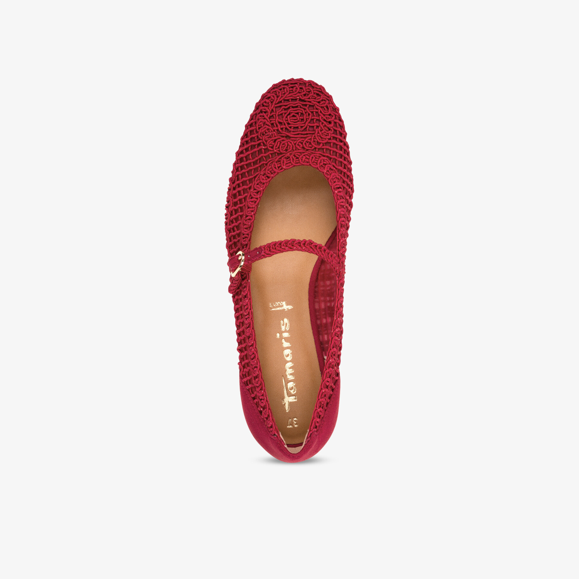 Tamaris Damen Ballerinas rot