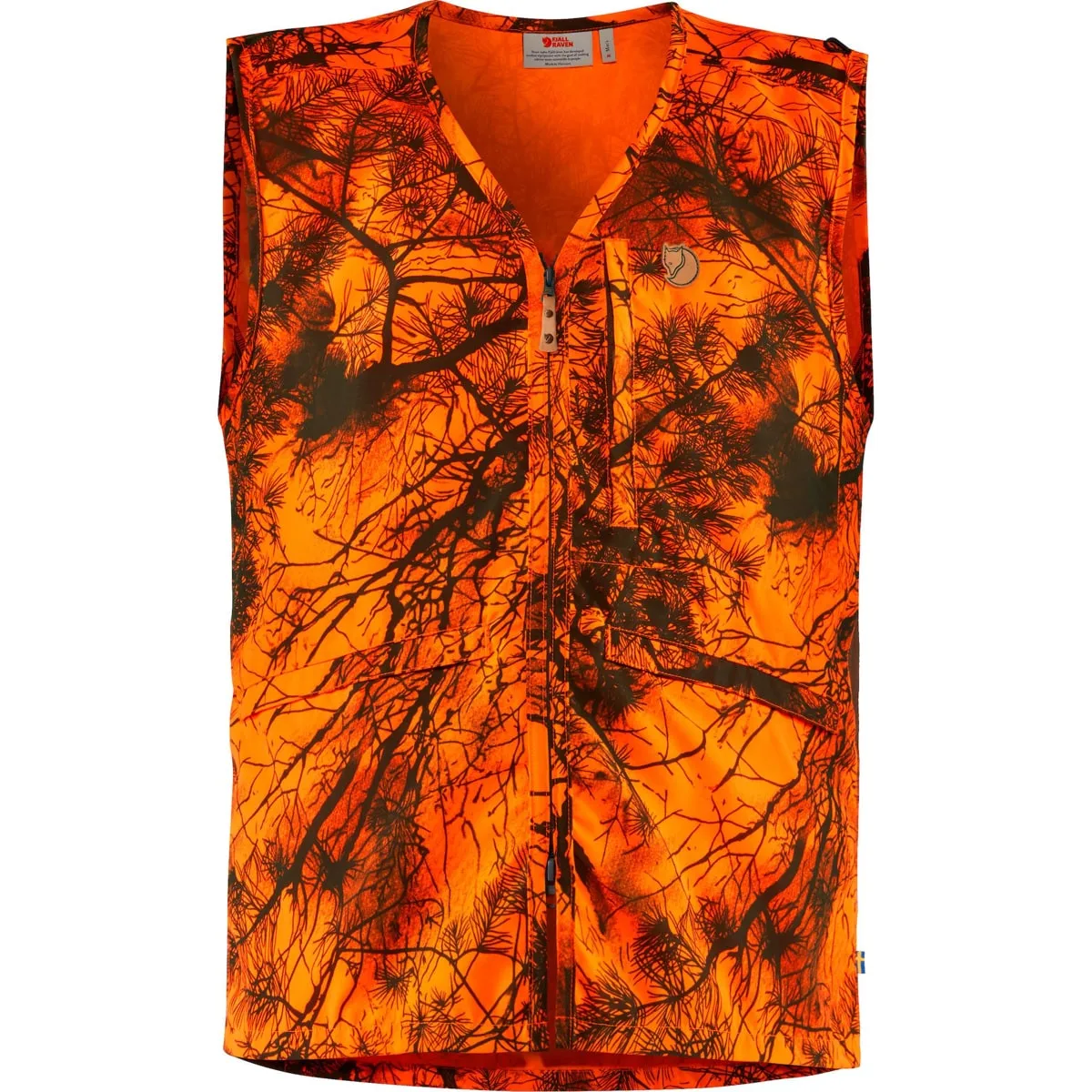 Fjällräven Värmland Vest Orange Camo