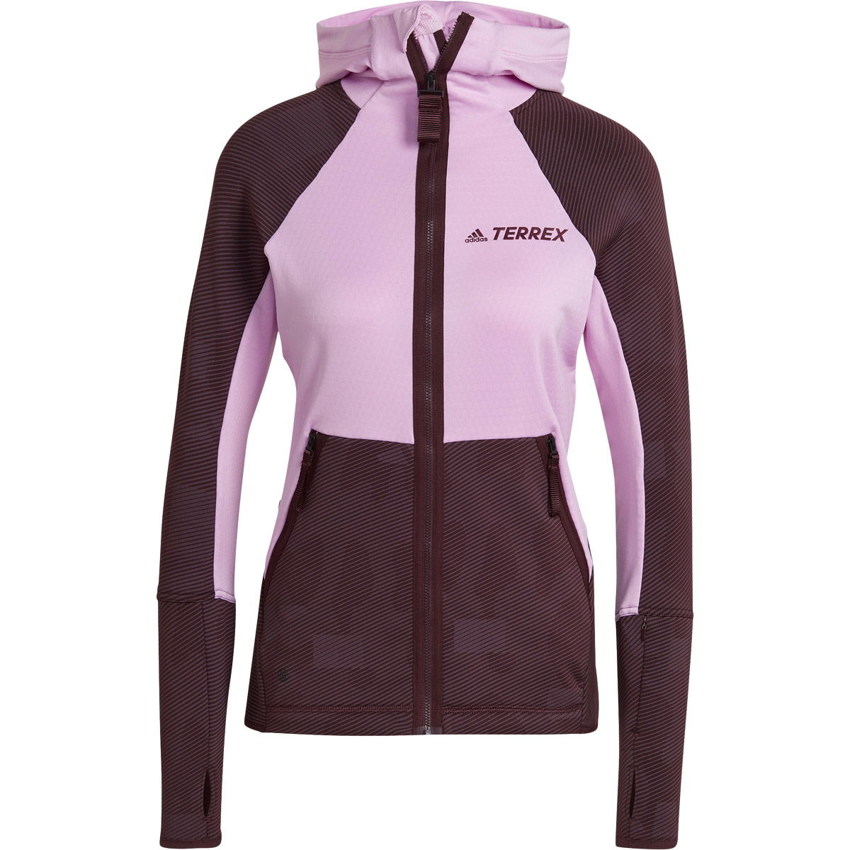 adidas Terrex Tech Flooce Full Zip Hooded Fleecejakke Dame