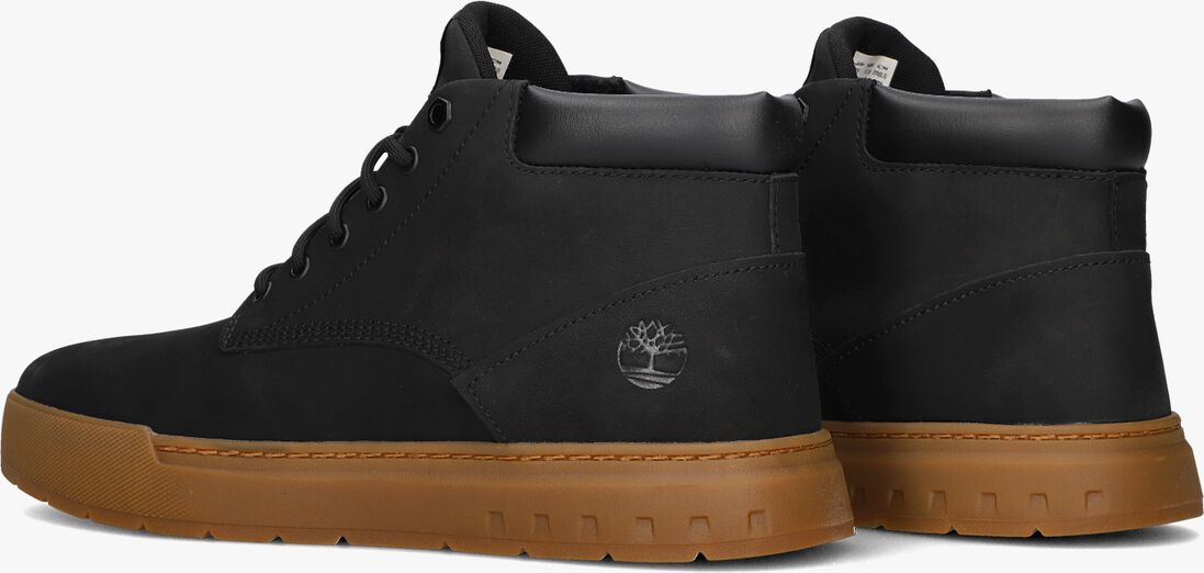 zwarte timberland veterschoenen maple grove mid lace up
