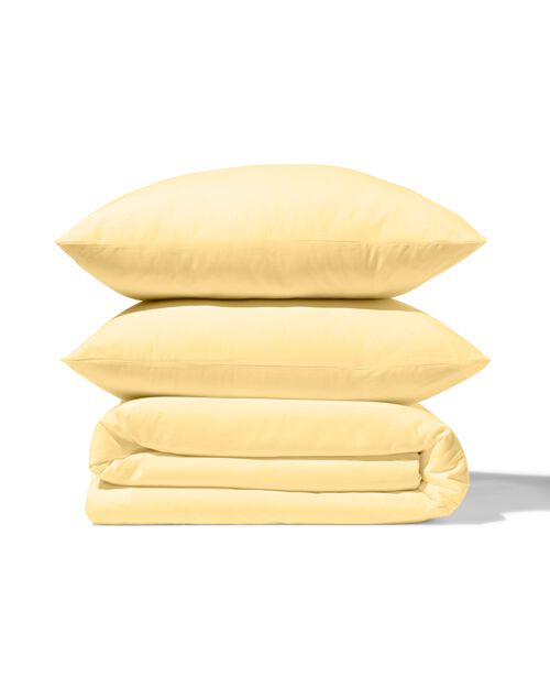 housse de couette en coton doux 240x200/220 jaune clair