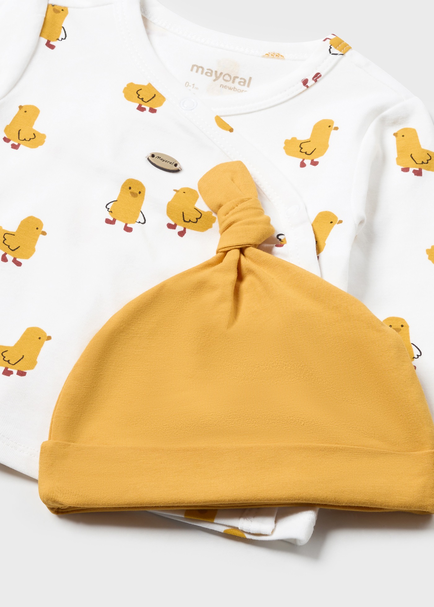 Conjunto de 3 peças Better Cotton para recém-nascidos, milho
