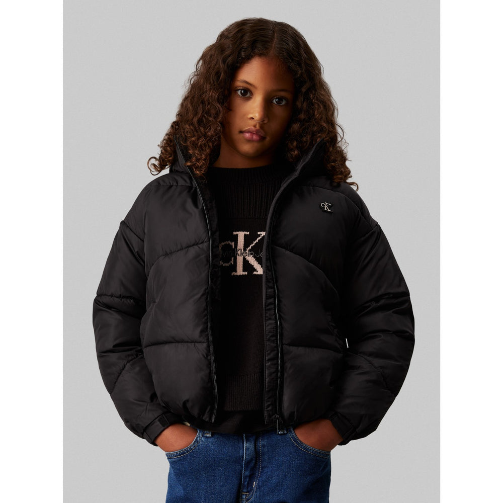Køb Calvin Klein Ck Short Puffer jakke Ck Black