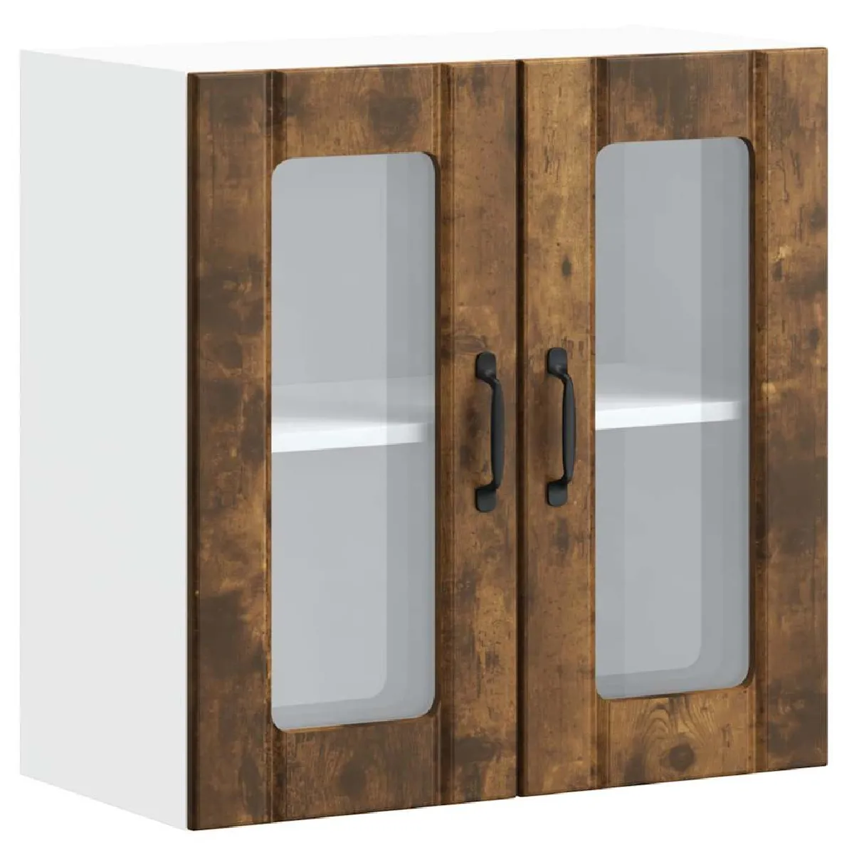 vidaXL Armoire murale de cuisine avec porte en verre Lucca