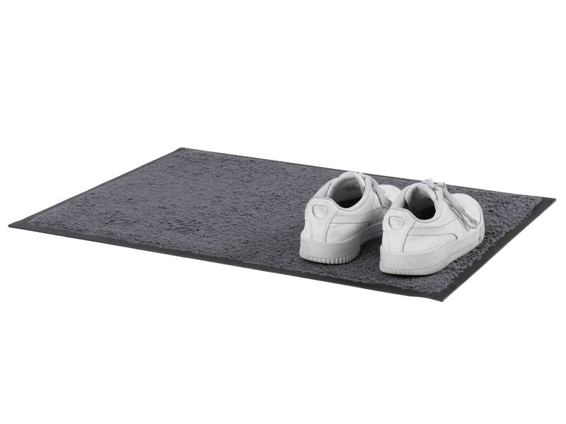 COCON Fussmatte Anthrazit, 50 x 70 cm Pflegeleichte und rutschfeste Schmutzfangmatte