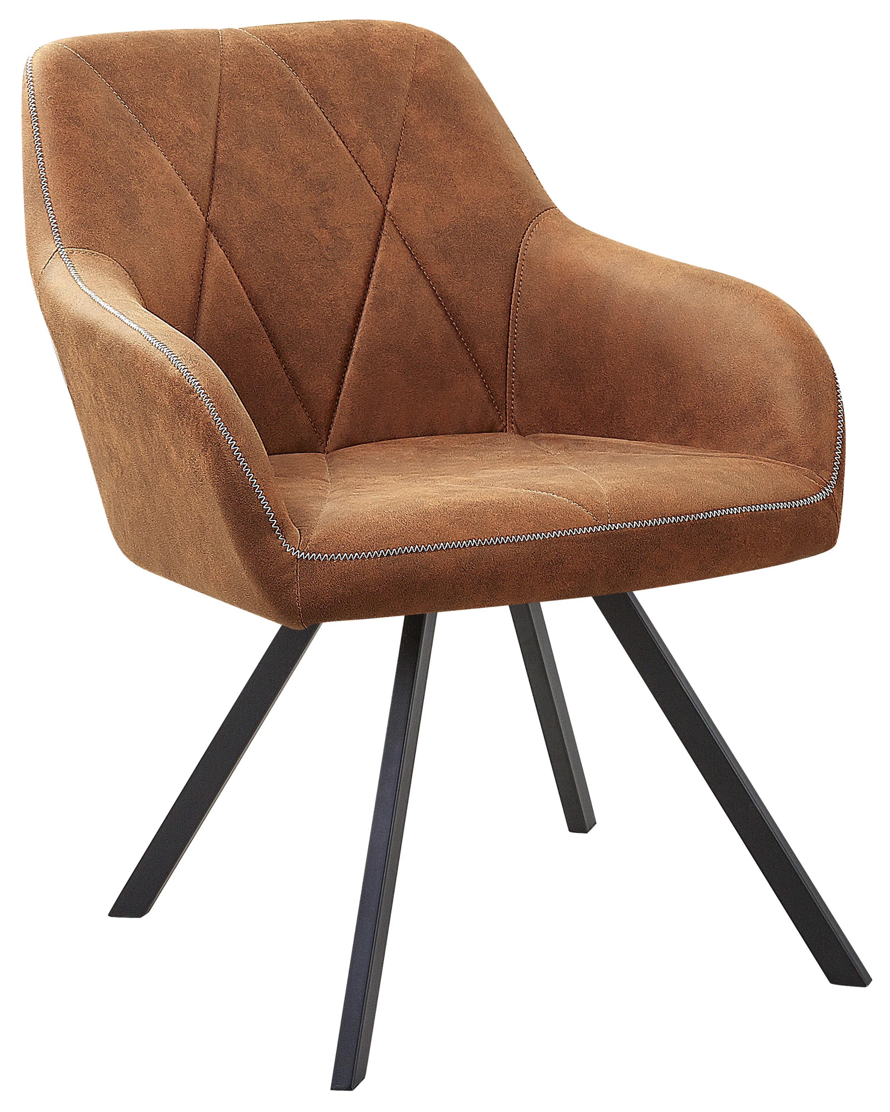Set van 2 eetkamerstoelen MONEE Goudbruin