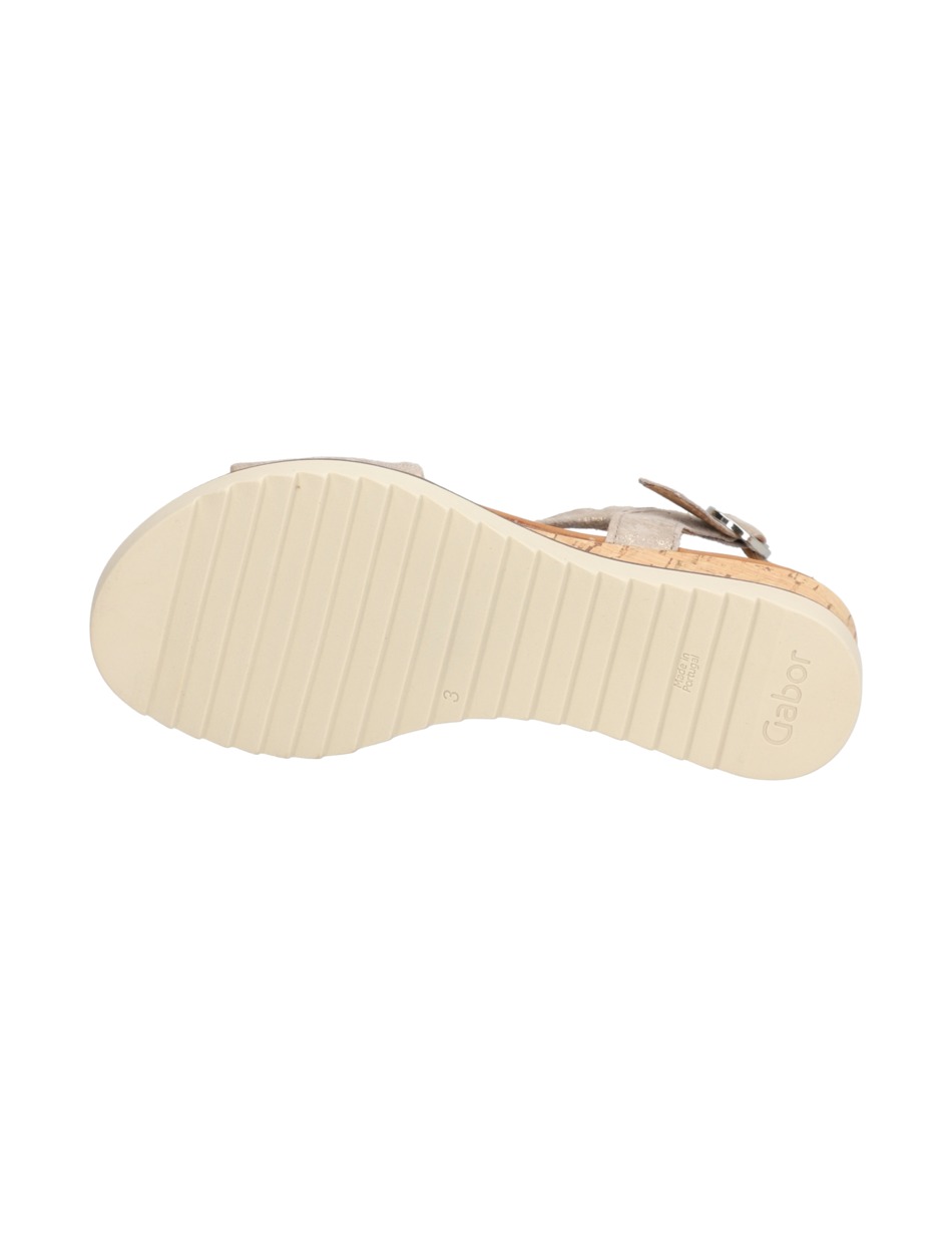 Veloursleder Sandale