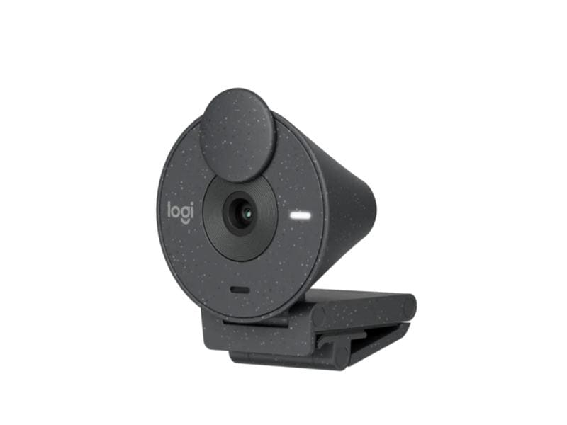 Logitech Webcam Brio 305 Graphite, 1080P 30 fps Stellen Sie Ihren Mitarbeitern eine benutzerfreundliche Webcam für eine bessere Zusammenarbeit zur Verfügung