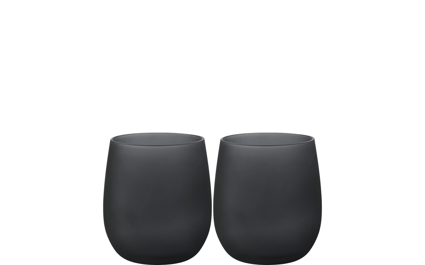Brunner Set Wassergläser 2 Stück je 35 cl Blacksatin