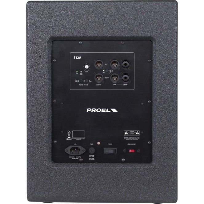 Proel S12A 12 inch actieve HBP subwoofer 1200W