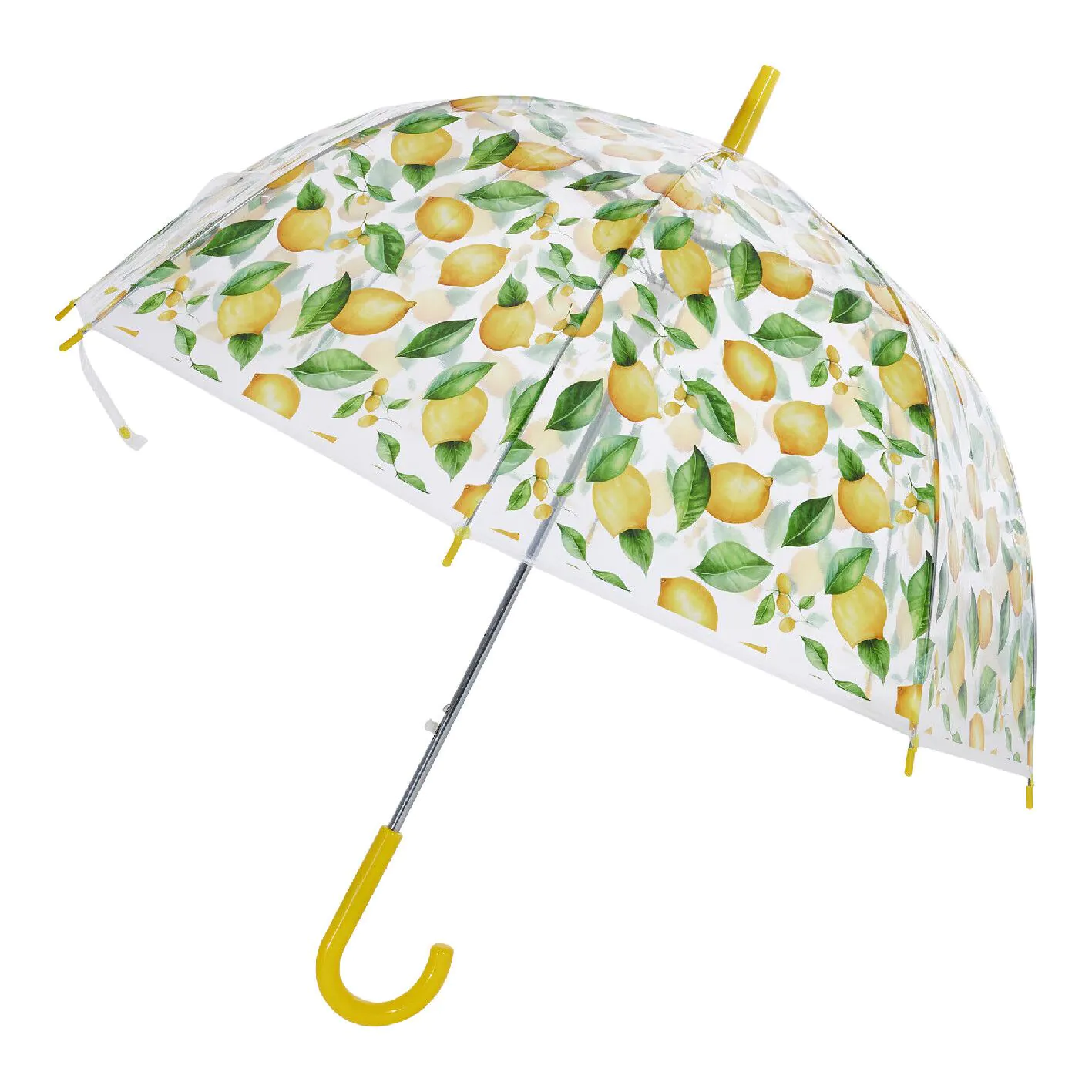 Regenschirm Transparent, Zitrone