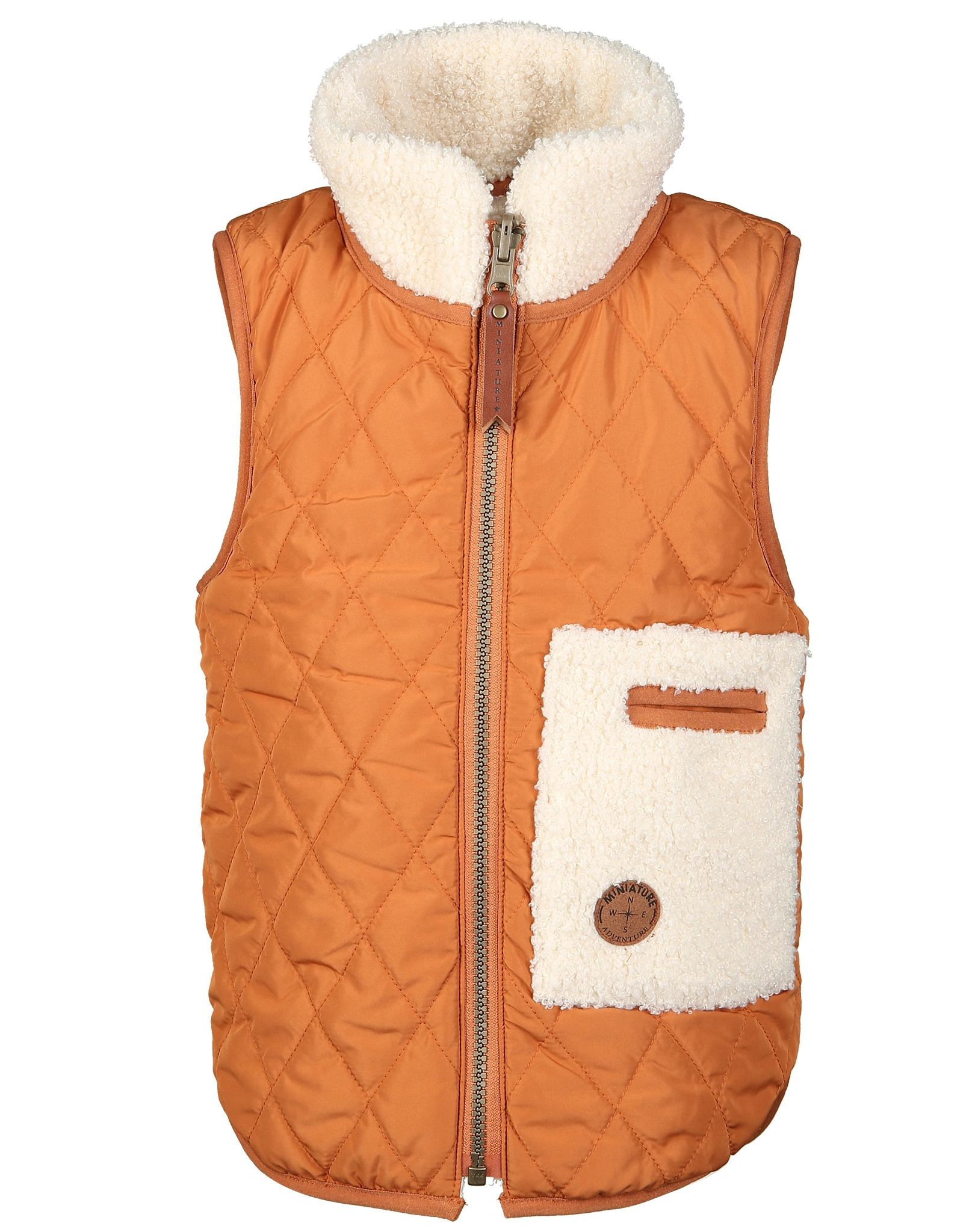 Wende-Weste MATCECIL THERMO in beige/kupfer
