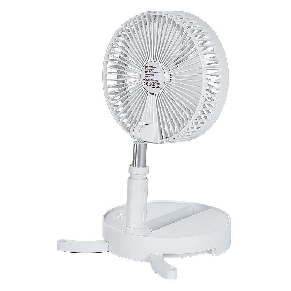 Ventilateur télescopique nomade blanc