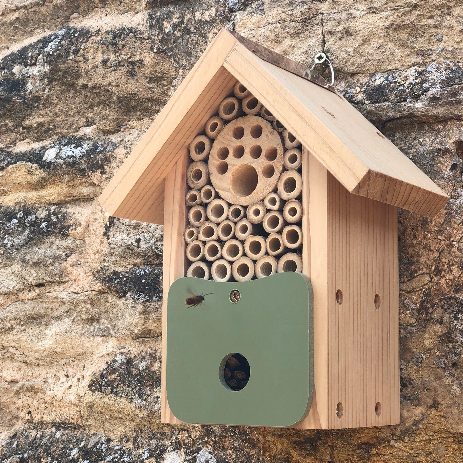 Bijenhuis Bee Barn groen 18,5 x 12,5 x 22 cm