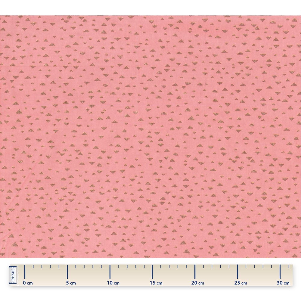 Coupon Tissu 50 Cm Triangle Or Poudré