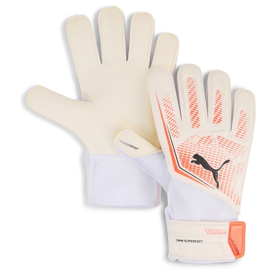 PUMA Gants de Gardien Ultra Play RC Unlimited - Blanc/Glowing Red/Noir