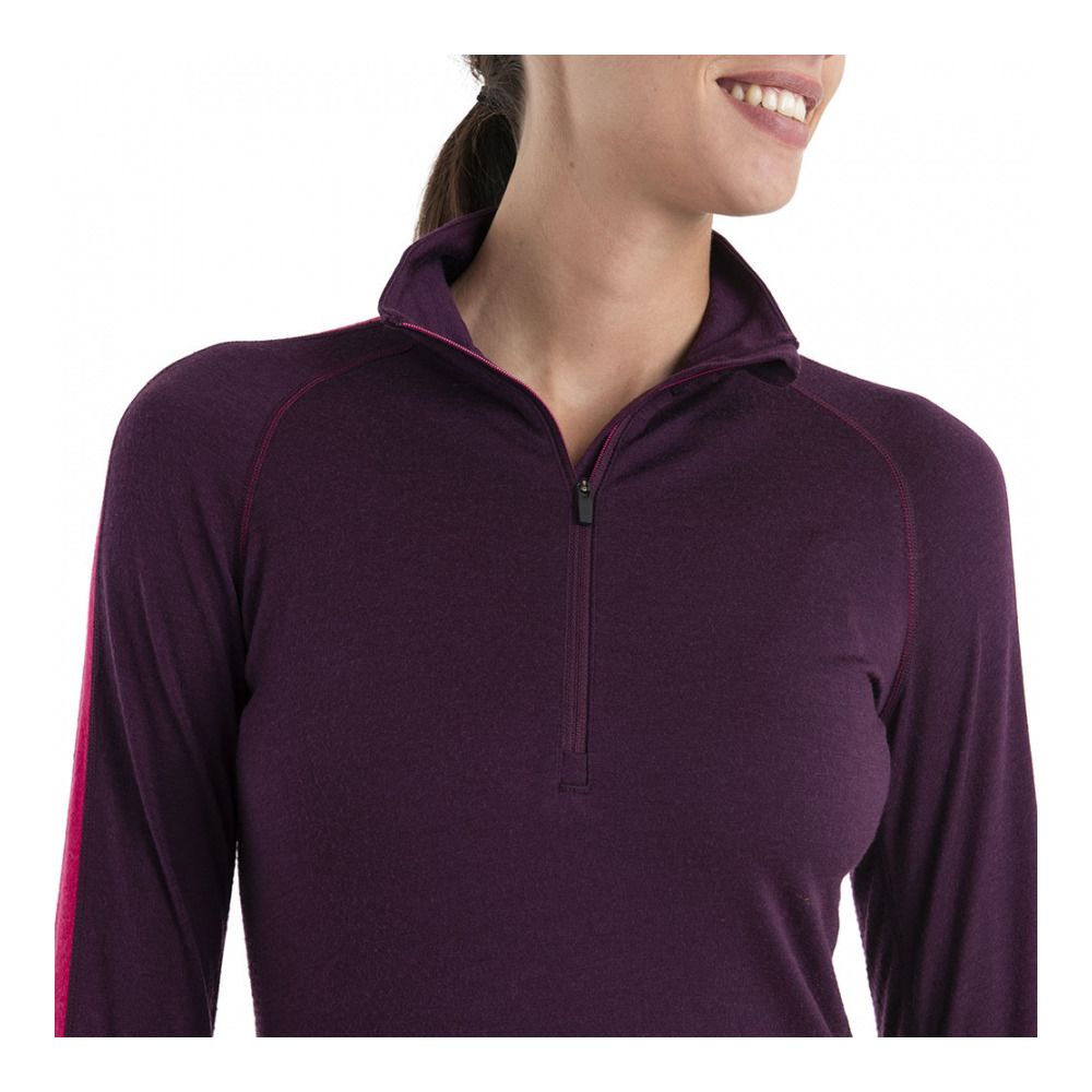 Icebreaker ZONEKNIT 200 - Sous-couche Femme nightshade/electronpnk/cb