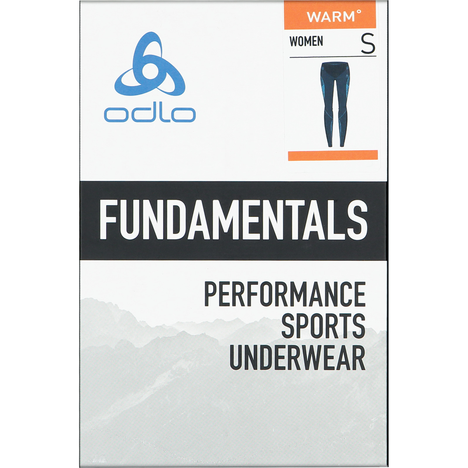 Odlo Damen-Baselayer-Tights Performance Evolution Warm L, dunkelblau
