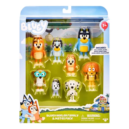 Moose Toys Blueys 8er-Figurenpack Familie und Freunde