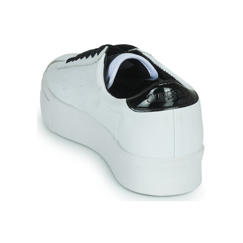 Superga - WHITE BLACK - Blanc