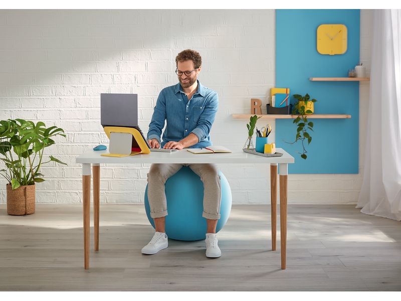 Leitz Sitzball Ergo Cosy Active Blau Der ergonomische Leitz Ergo Cosy Sitzball für aktives Sitzen
