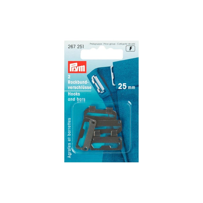 Prym-2 rokhaken 25 mm zwart