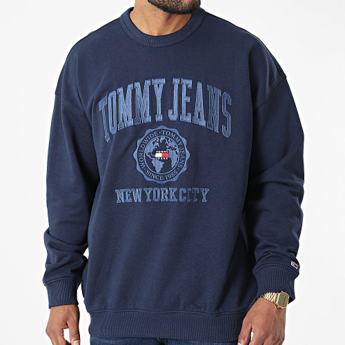 Sweat Crewneck Reverse Slub 3871 Bleu Marine