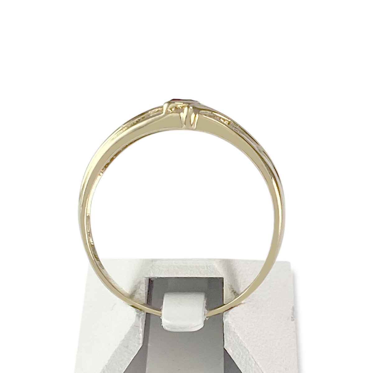 Bague d'occasion or 750 jaune diamants saphir