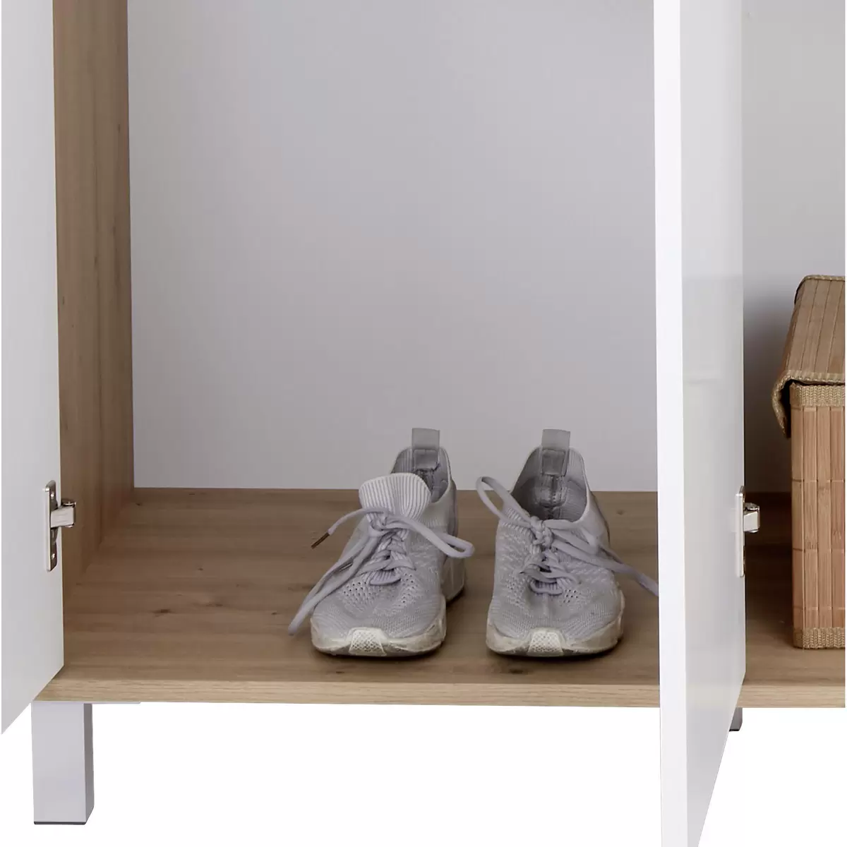 Kleiderschrank Box weiss,Eiche