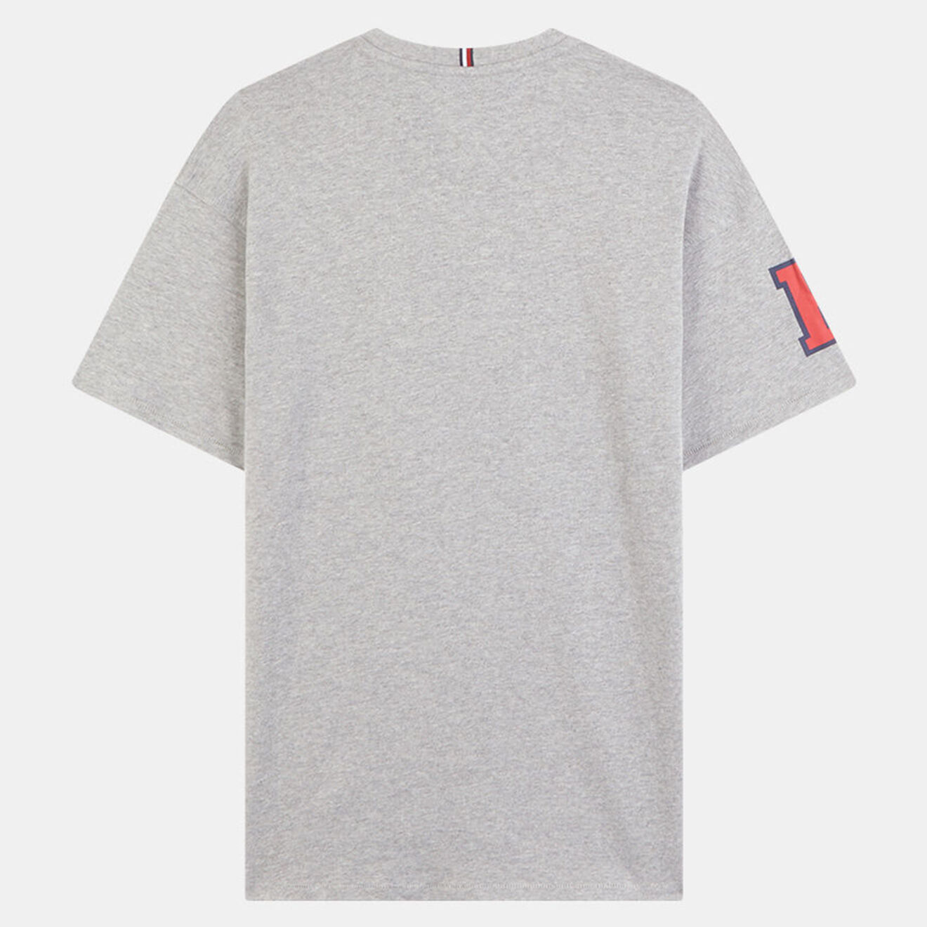 Tommy Hilfiger T-Shirt en Coton organique signature floquée gris