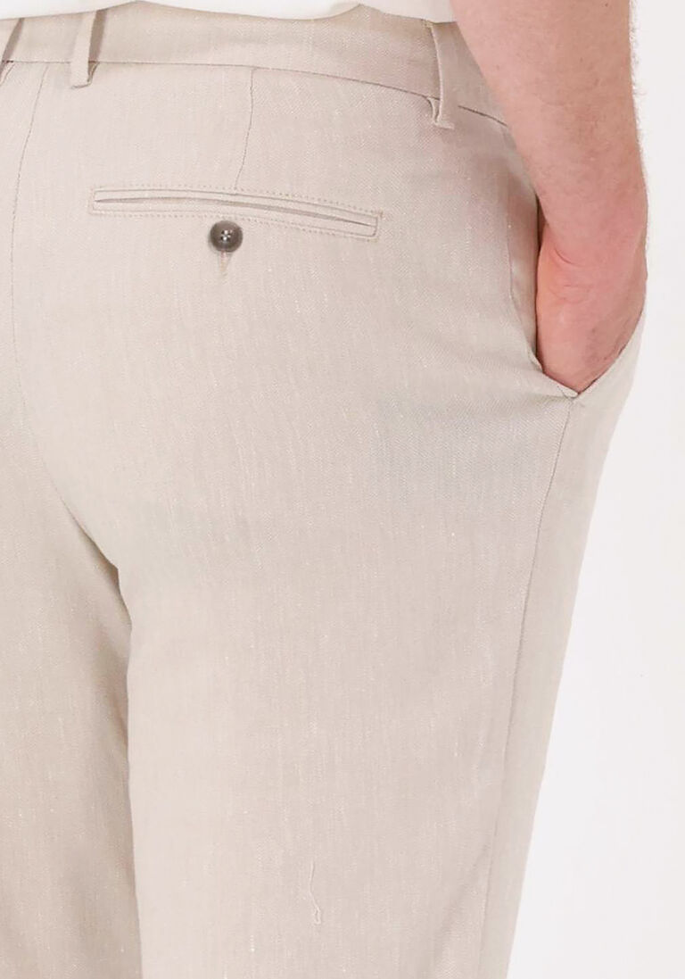 PLAIN ecru plain pantalon arthur 769