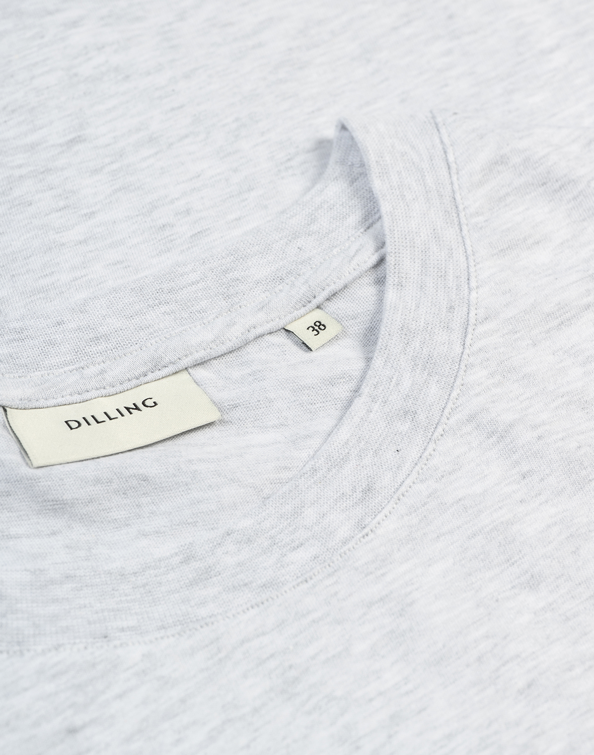T-shirt van katoen voor dames in Lichtgrijs