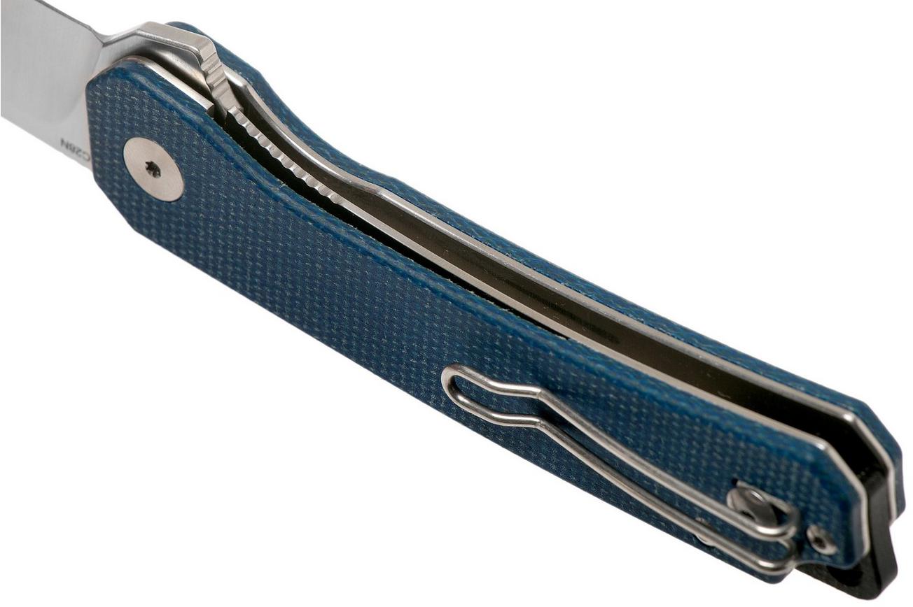 QSP Knife Osprey QS139-B Blue Micarta, Satin, zakmes