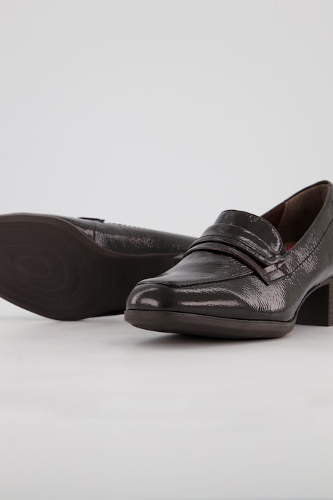 Leder-Pumps, Jana Shoes, Zierspange, Weite H