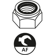 Contre écrou avec anneau plastique
