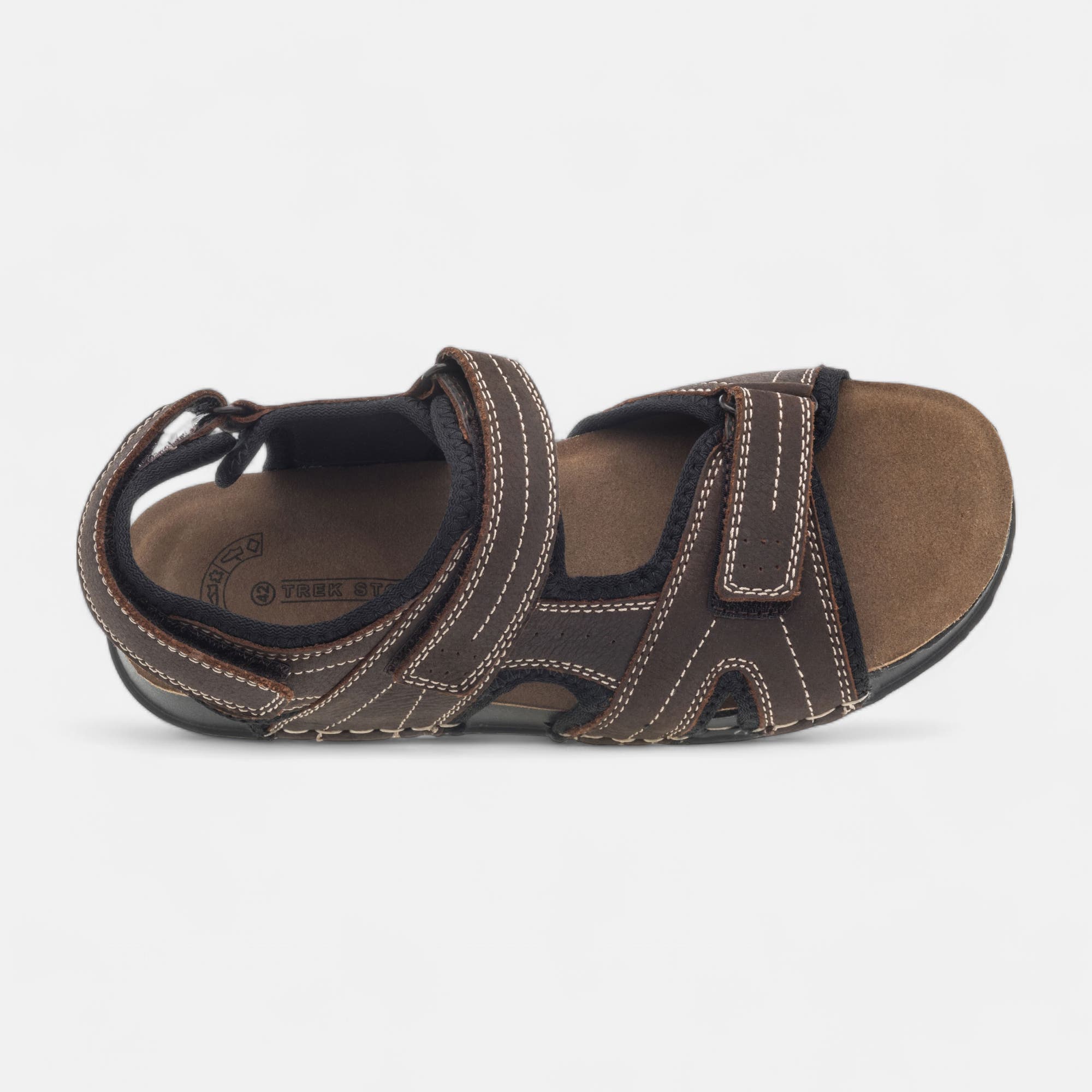 Sandales Homme en cuir marron