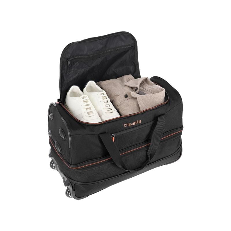 Travelite Basics Active Wieltas 55 cm Black-Blue Expandable