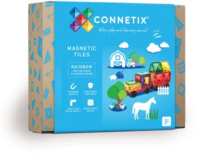 Connetix Magnetiske Byggeklosser Rainbow Motion Pack 24 Deler