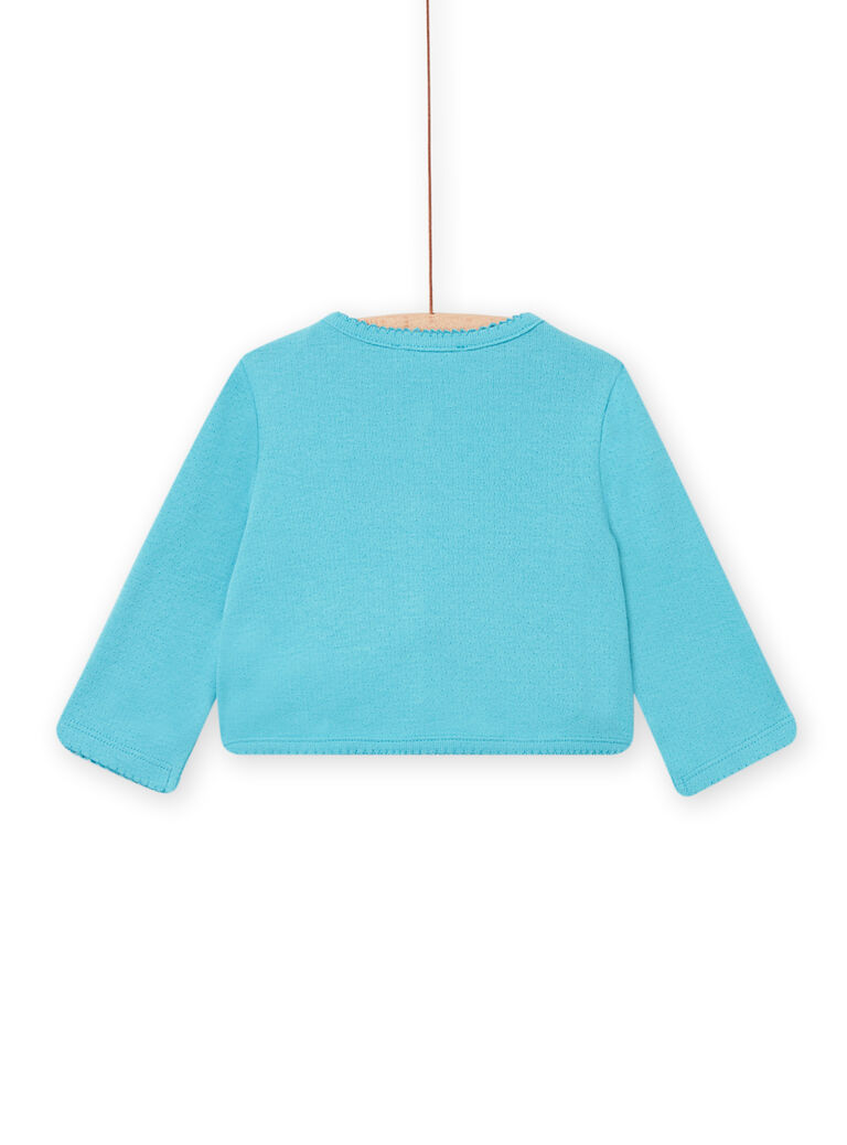 Cardigan bleu bébé fille