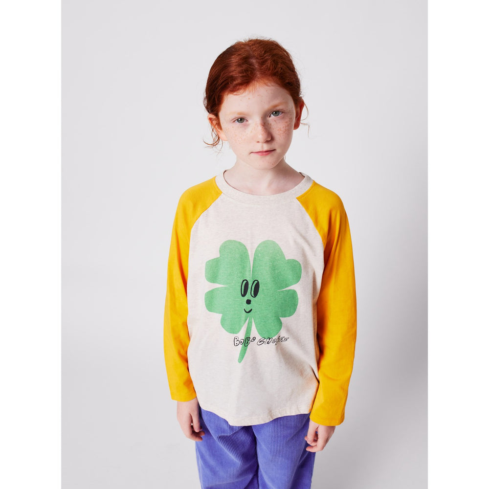 Køb Bobo Choses Yellow Lucky Clover Ranglan Ærmer Bluse