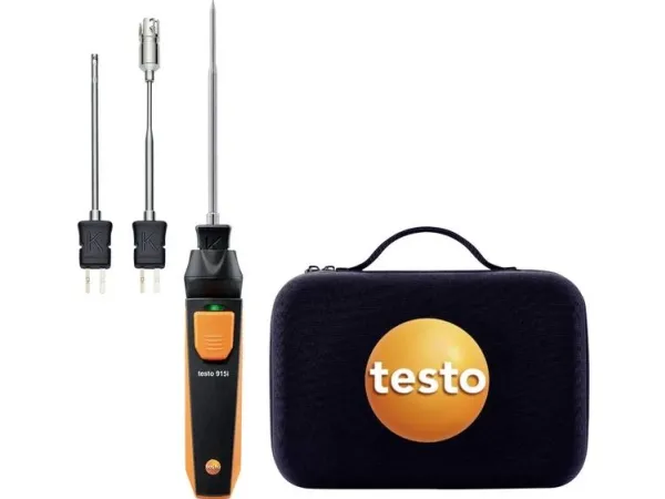 testo Testo Temperatursensor -60 -  400 °C med Bluetooth®-tilslutning til smartphones, med luftføler, med dyk- /indstiksføler, med overfladeføler