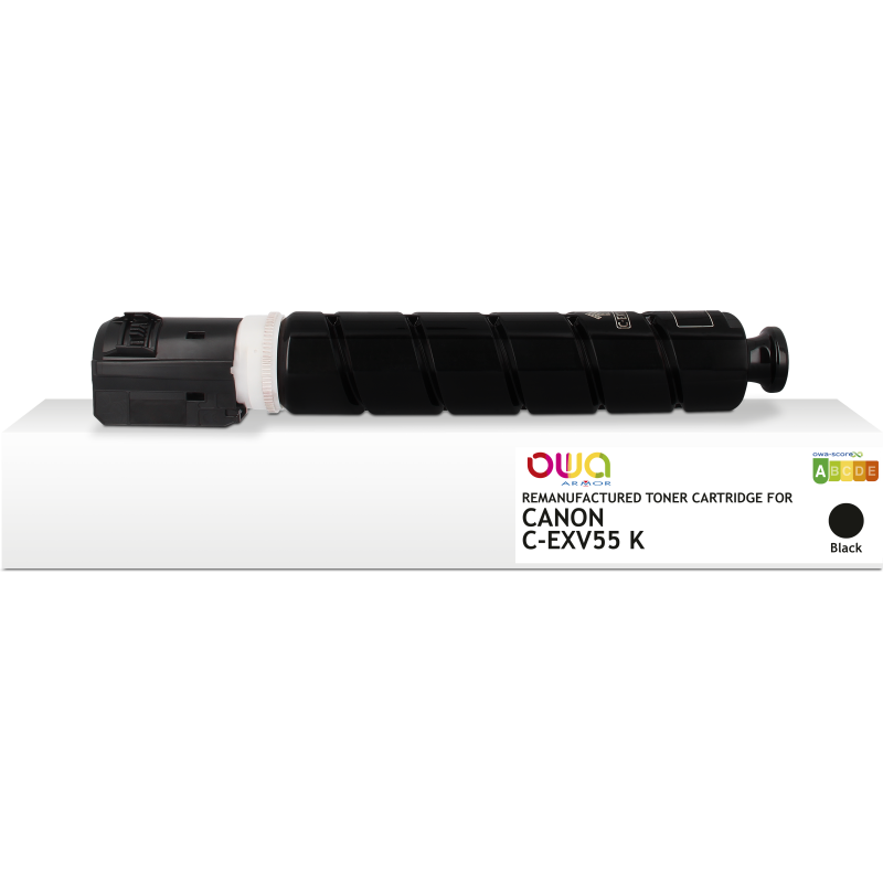 Toner remanufacturé OWA - standard - Noir - pour CANON C-EXV55K, CANON C-EXV55K