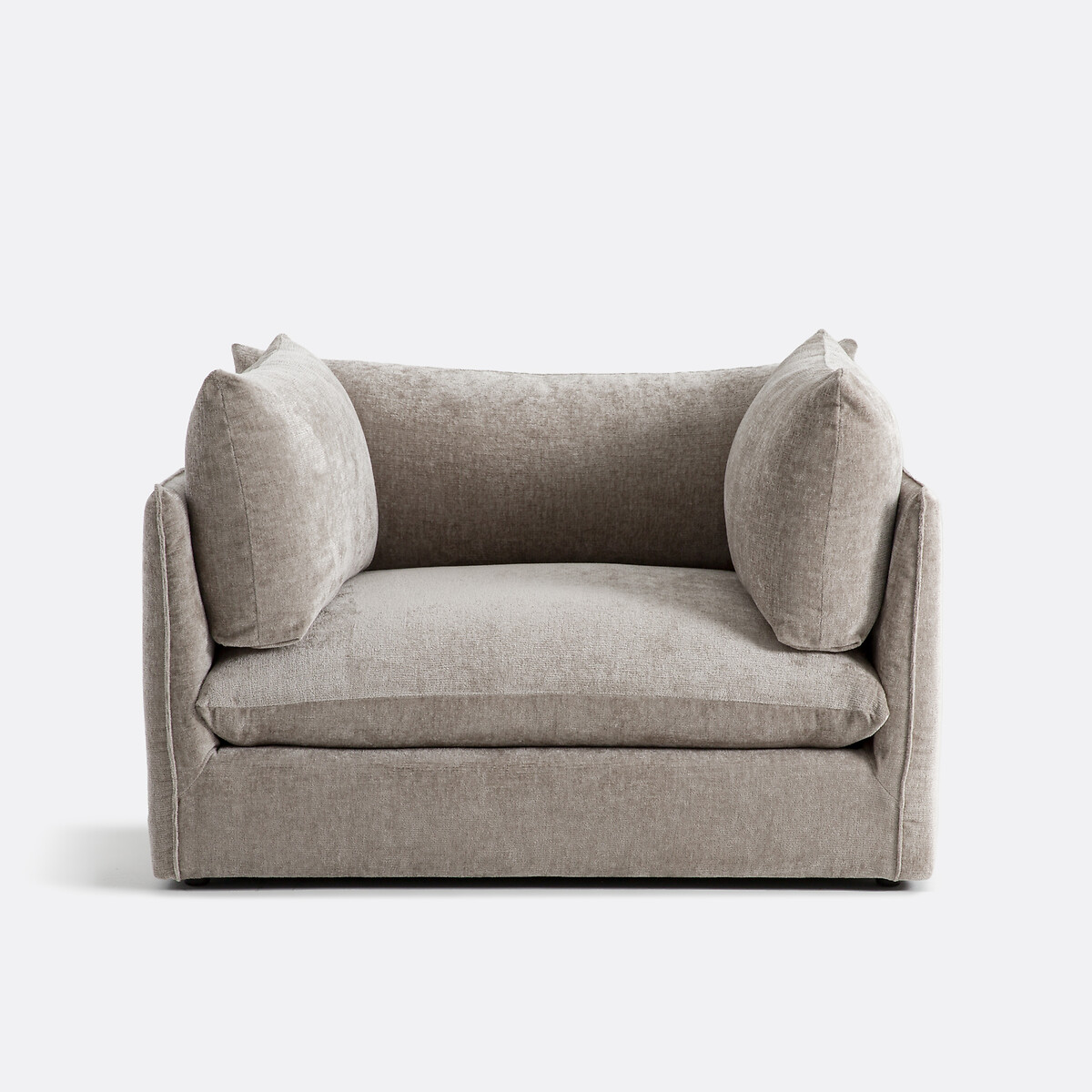 LA REDOUTE INTERIEURS<br>Poltrona XL Malo em fluweel texturizado