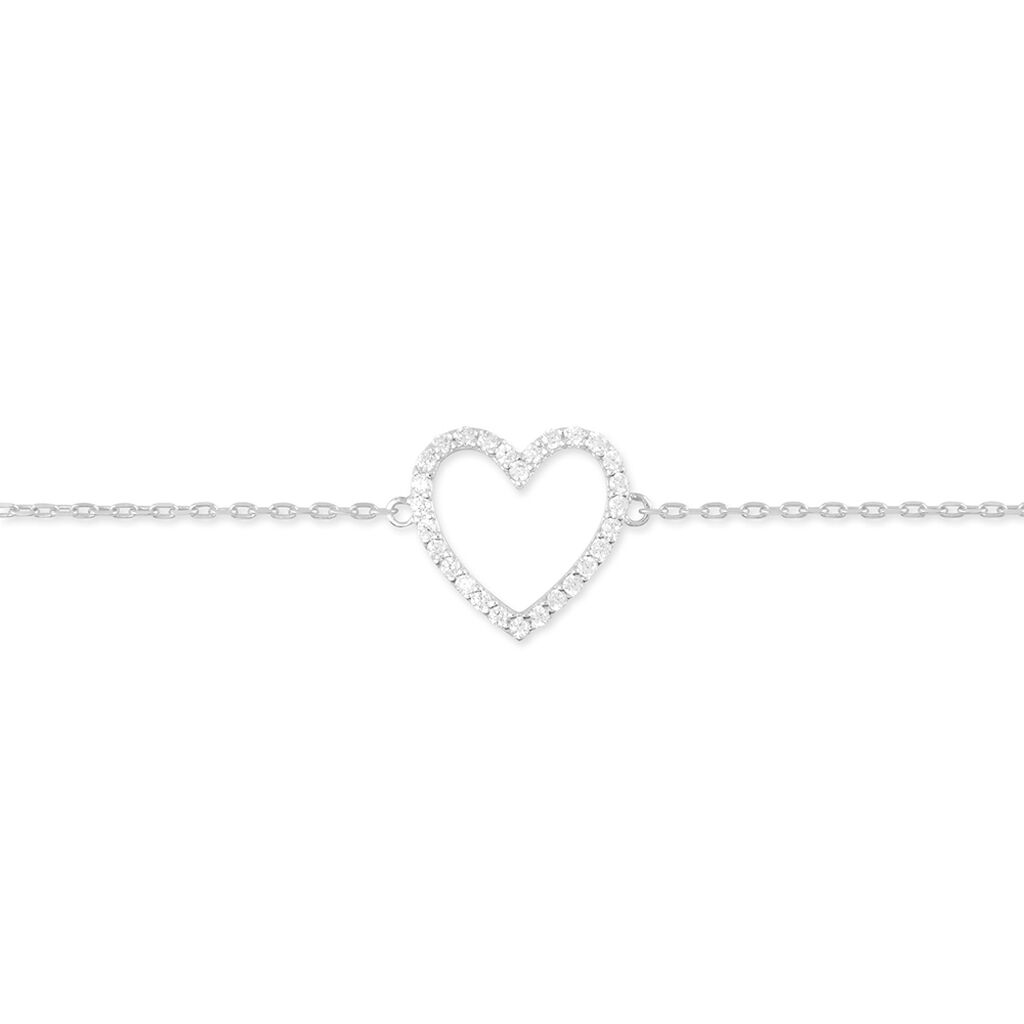 Bracelet Assya Or Blanc Oxyde De Zirconium